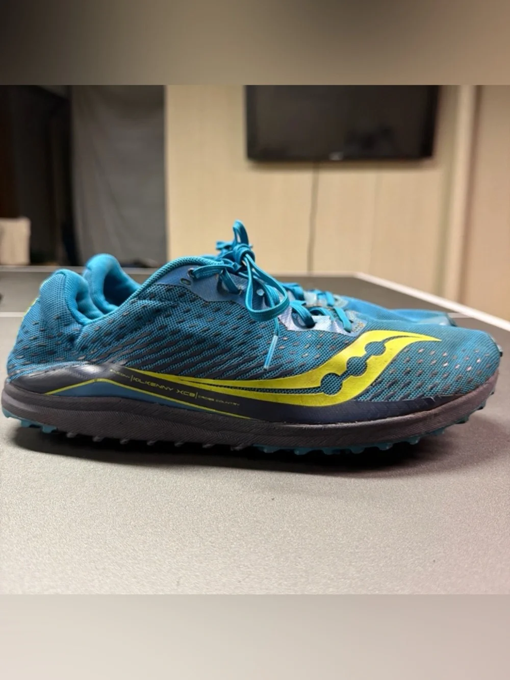 Saucony Kilkenny XC8 Cross Country Mid Distance Track Spikes BLUE 10 Men’s‎